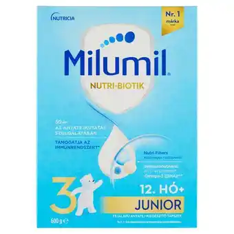 Rossmann Milumil 3 junior anyatej-kiegészítő tápszer 12. hónapos kortól - 600 g ajánlat