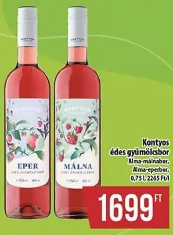 Coop Kontyos édes gyümölcsbor 0,75 l ajánlat