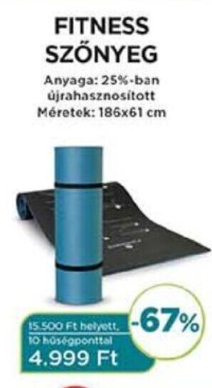 Coop FITNESS SZŐNYEG 1 db ajánlat