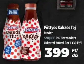Coop Pöttyös Kakaós Tej 300 ml ajánlat