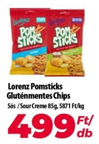 Lorenz Pomsticks Gluténmentes Chips 85 g