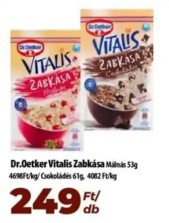 Coop Dr.Oetker Vitalis Zabkása 53 / 61 g ajánlat