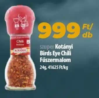 Kotányi Birds Eye Chili Fűszermalom 24 g