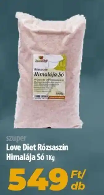 Coop Love Diet Rózsaszín Himalája Só 1 kg ajánlat