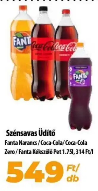 Coop Szénsavas üdítő 1,75 l ajánlat