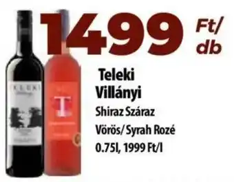 Coop Teleki Villányi 0,75 l ajánlat