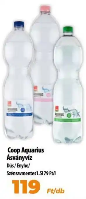 Coop Coop Aquarius Ásványvíz 1,5 l ajánlat