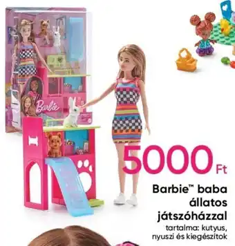 Barbie™ baba állatos játszóházzal 1 db