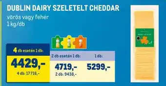 Metro DUBLIN DAIRY SZELETELT CHEDDAR 1 kg ajánlat