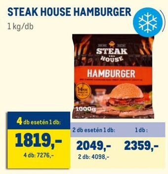 Metro STEAK HOUSE HAMBURGER 1 kg ajánlat