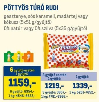 Metro PÖTTYÖS TÚRÓ RUDI 5 x 51 / 5 x 35 g ajánlat