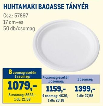 Metro HUHTAMAKI BAGASSE TÁNYÉR 50 db ajánlat