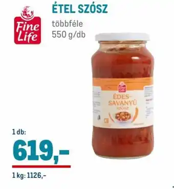 Metro ÉTEL SZÓSZ, többféle Life 550 g/db, 1db: ajánlat