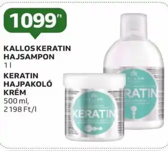 KALLOS KERATIN HAJSAMPON stb. 1 l / 500 ml