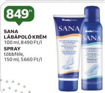 Auchan SANA LÁBÁPOLÓ KRÉM 100 ml ajánlat