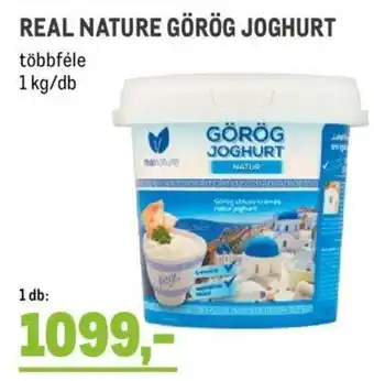 Metro REAL NATURE GÖRÖG JOGHURT 1 kg ajánlat