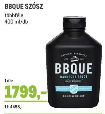 Metro BBQUE SZÓSZ 400 ml ajánlat