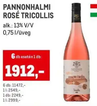 PANNONHALMI ROSÉ TRICOLLIS 0,75 l