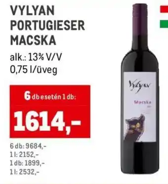 Metro VYLYAN PORTUGIESER MACSKA 0,75 l ajánlat
