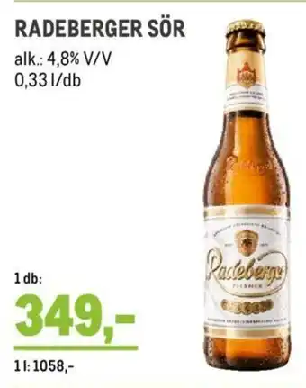 Metro RADEBERGER SÖR 0,33 l ajánlat