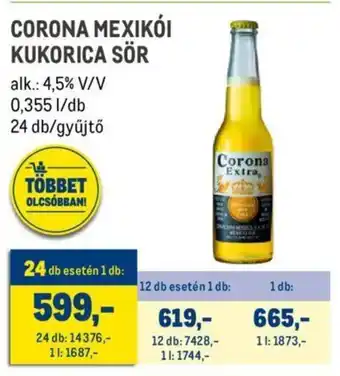 CORONA MEXIKÓI KUKORICA SÖR 0,355 l
