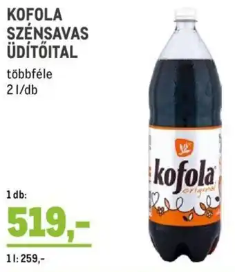 Metro KOFOLA SZÉNSAVAS ÜDÍTŐITAL 2 l ajánlat