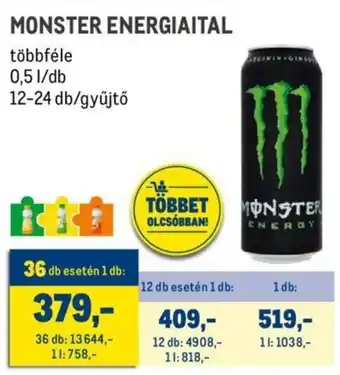 Metro MONSTER ENERGIAITAL 0,5 l ajánlat