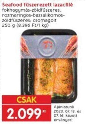 Seafood fűszerezett lazacfilé 250 g