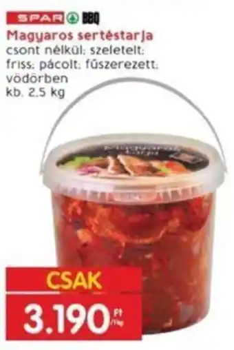 Interspar Magyaros sertéstarja 1 kg ajánlat