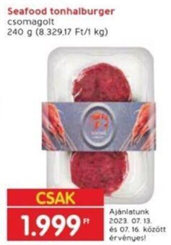 Seafood tonhalburger 240 g
