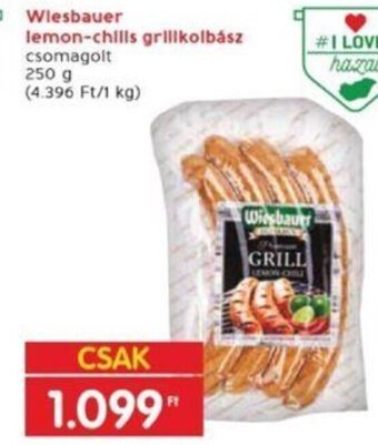 Interspar Wiesbauer lemon-chills grillkolbász 250 g ajánlat