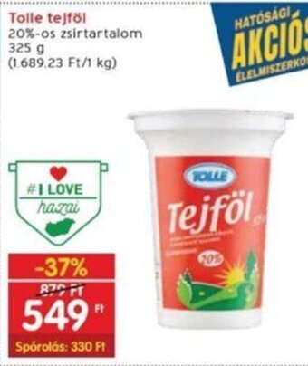 Interspar Tolle tejföl 325 g ajánlat