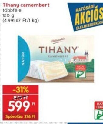 Tihany camembert 120 g