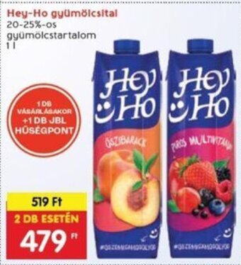 Interspar Hey-Ho gyümölcsital 1 l ajánlat