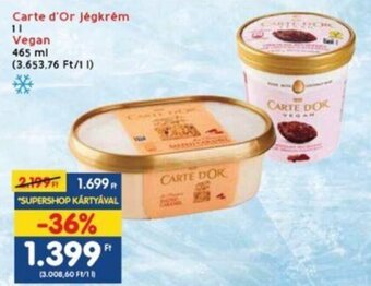 Interspar Carte d'Or Jégkrém stb. 1 l / 465 ml ajánlat
