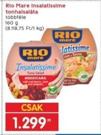 Interspar Rio Mare Insalatissime tonhalsaláta 160 g ajánlat