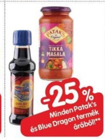 Minden Patak's és Blue Dragon termék árából!