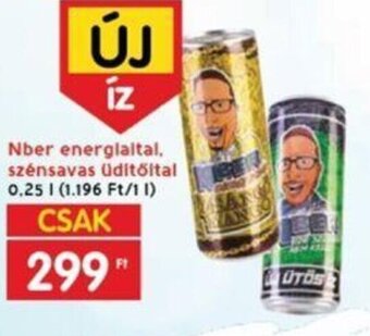 Interspar Nber energiaital, szénsavas üdítőital 0,25 I ajánlat