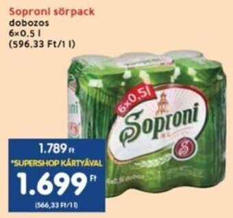 Soproni sörpack 6 x 0,5 l