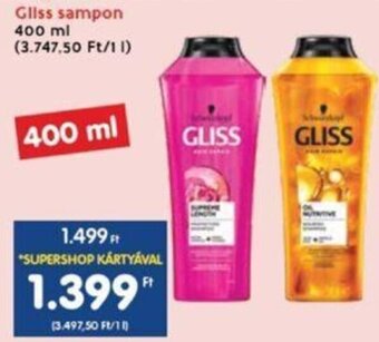 Interspar Gliss sampon 400 ml ajánlat