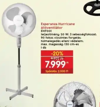 Interspar Esperanza Hurricane állóventilátor 1 db ajánlat