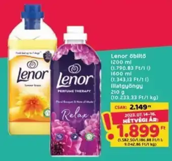Interspar Lenor öblítő 1200 - 1600 ml / 210 g ajánlat