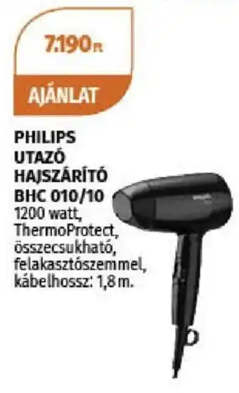 Müller PHILIPS UTAZÓ HAJSZÁRÍTÓ BHC 010/10 1 db ajánlat