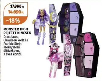 Müller MONSTER HIGH REJTETT KINCSEK 1 db ajánlat