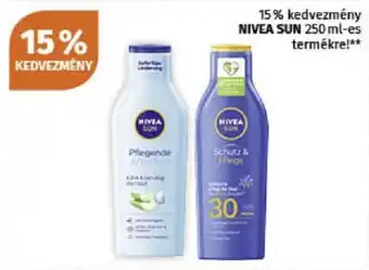 Müller 15% kedvezmény NIVEA SUN 250 ml-es termékre! ajánlat