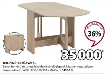 JYSK OBLING ÉTKEZŐASZTAL 1 db ajánlat
