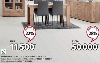 JYSK LINTRUP ÉTKEZŐASZTAL 1 db ajánlat