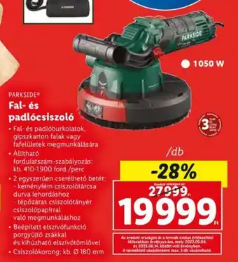 Lidl PARKSIDE Fal- és padlócsiszoló 1 db ajánlat