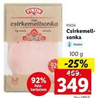 Lidl PIKOK Csirkemell-sonka 100 g ajánlat