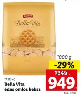 Lidl TASTINO Bella Vita édes omlós keksz 1000 g ajánlat